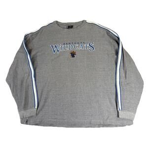 Vintage Starter Kentucky Wildcats Pullover Sweatshirt Gray Striped Men’s XL